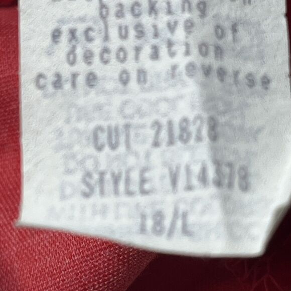 Vintage Jolene Jo Lene Red Velvet Collared Christmas Dress Size 18 Months - Picture 9 of 11